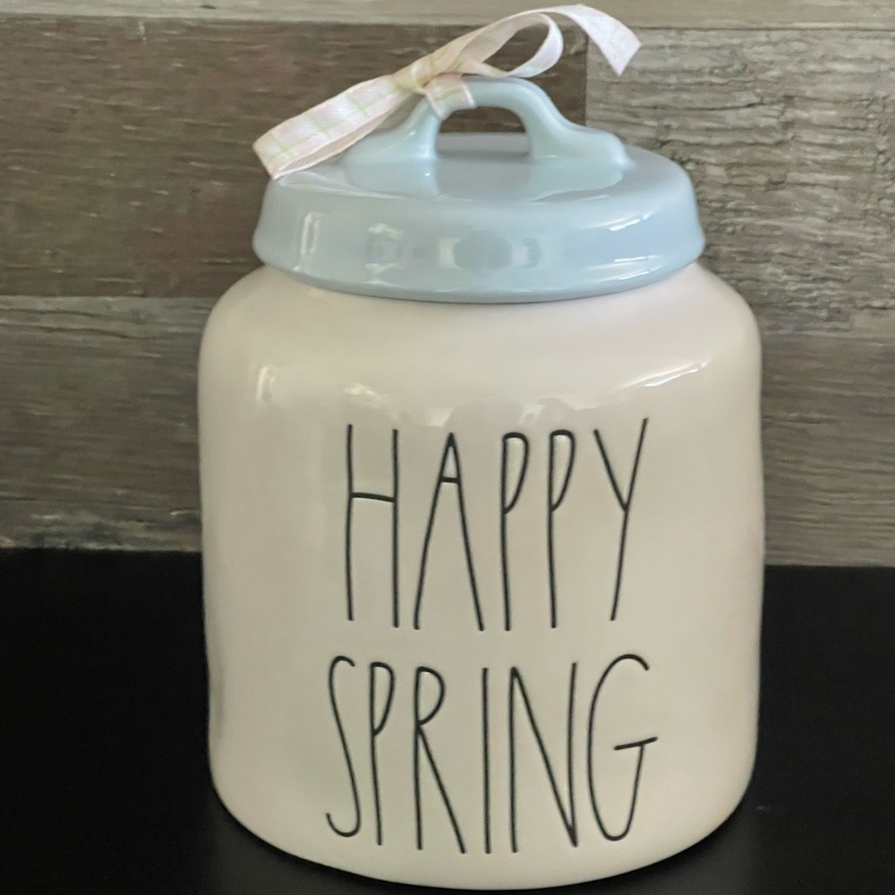 Brand New Rae Dunn Spring Cookie Jar